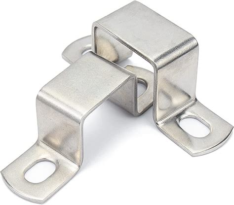 2 square metal pipe with brackets|square pipe strap clamps.